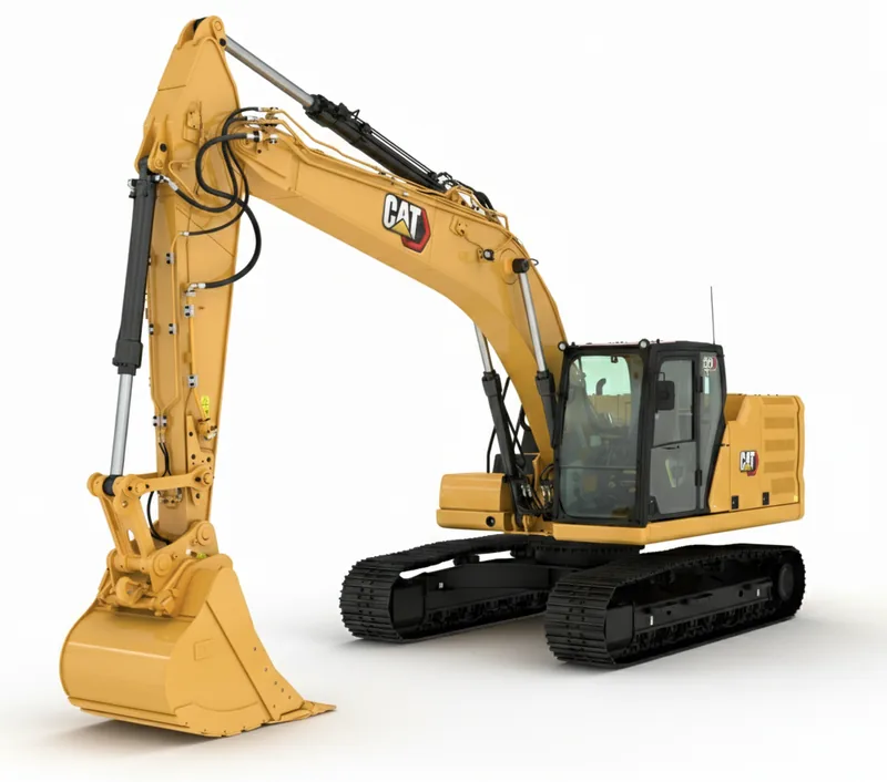 Excavadora Caterpillar CAT 320 de Loss Vial S.A. para alquiler y movimiento de suelos